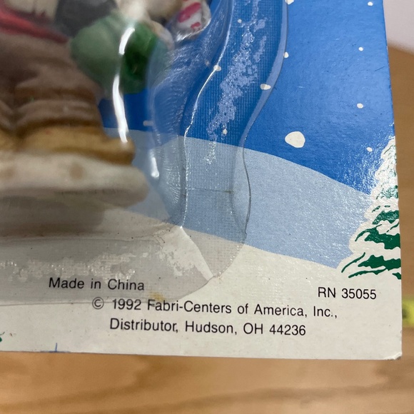 1992 Fabri-Centers of America Christmas Gnome Elf Delivery Santa Village #26379 - Picture 3 of 6